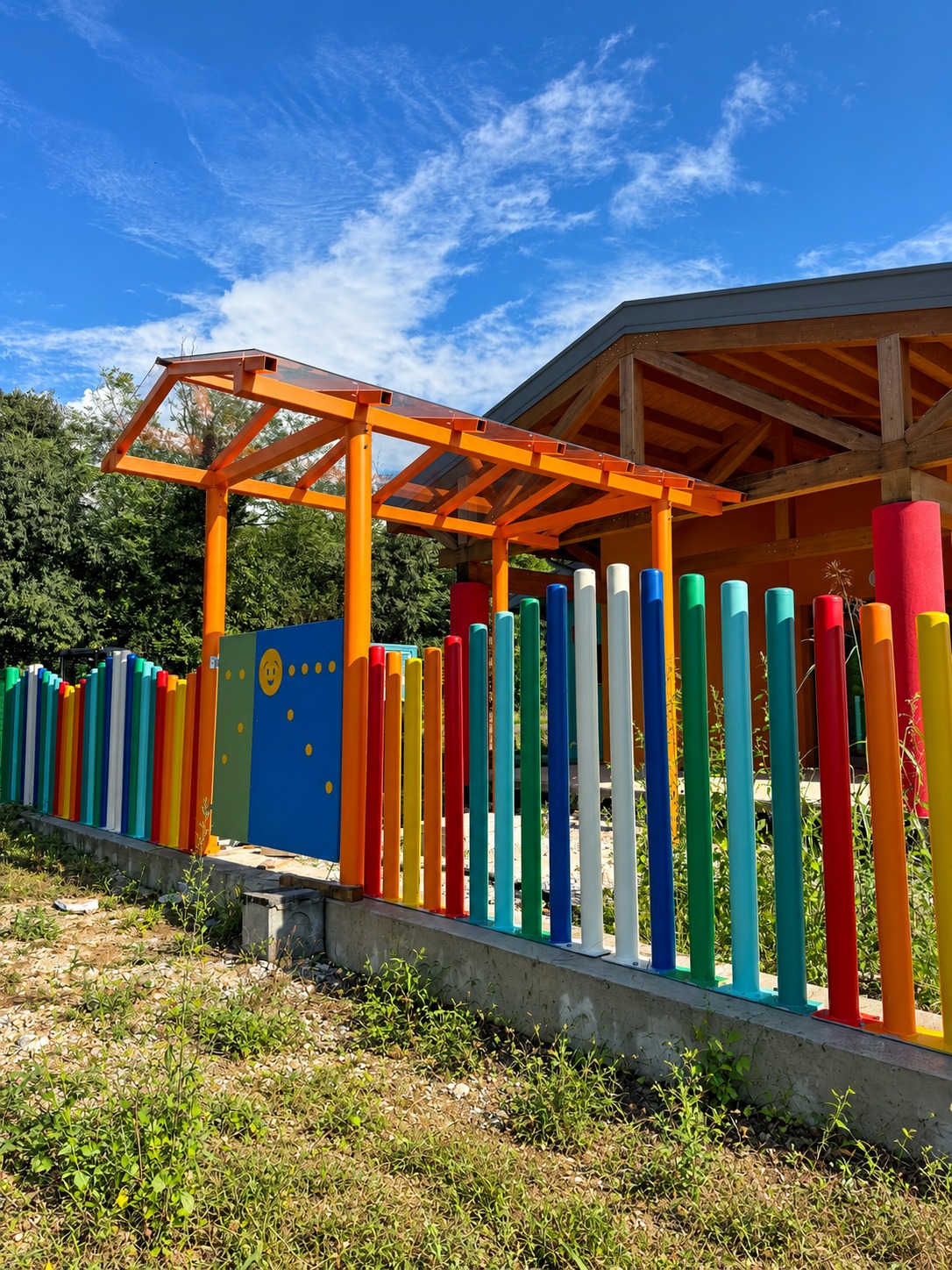 Recinzione colorata